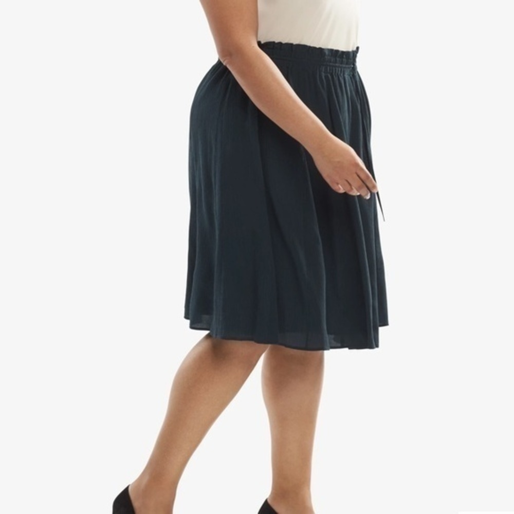 MM Lafleur • NWT Monroe Skirt Soft Crinkle Green